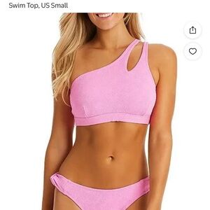 NEW with tags Jessica Simpson Pink Asymmetrical Bikini Set size L